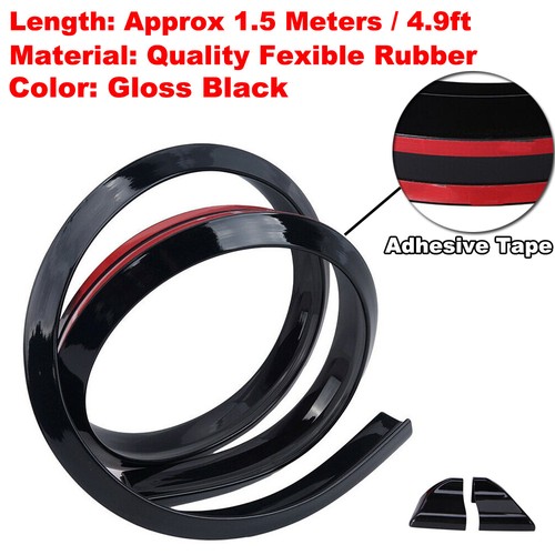 Gloss black car rear - 1.5m,