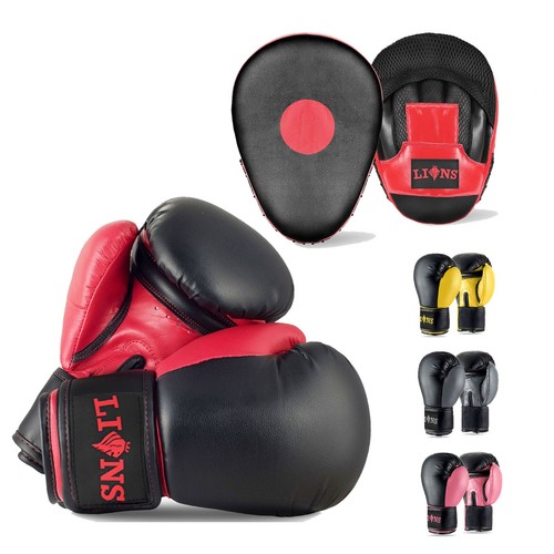 Boxing gloves and focus - and, pads