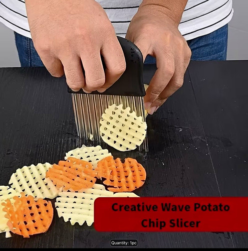 Potato chip slicer crinkle - chip,