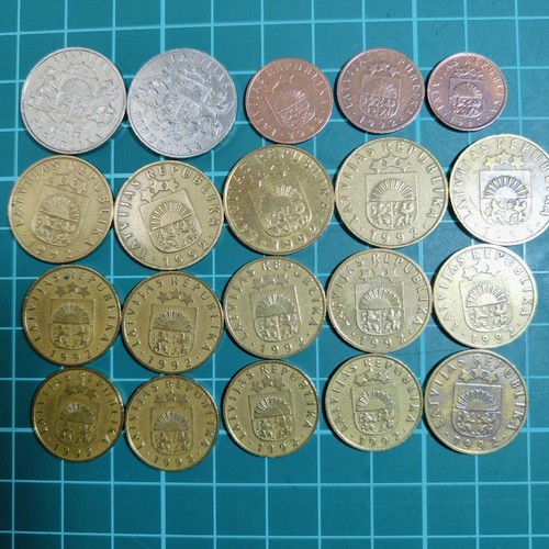 Latvia old coins lats - 20,
