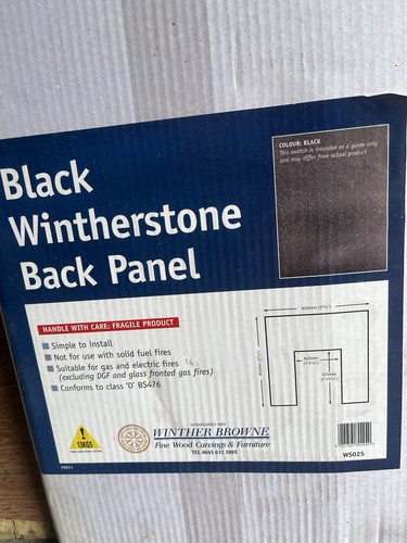 Black wintherstone back panel - black,