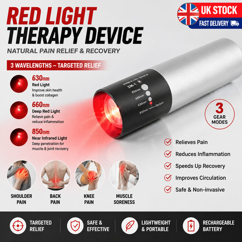 Red light therapy device for - red,