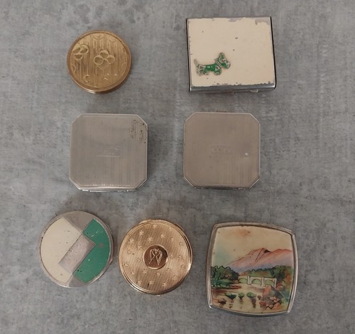 Lot ladies vintage powder - lot, of