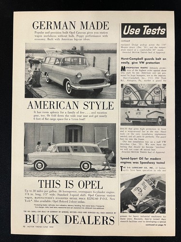 1959 german opel caravan - german,