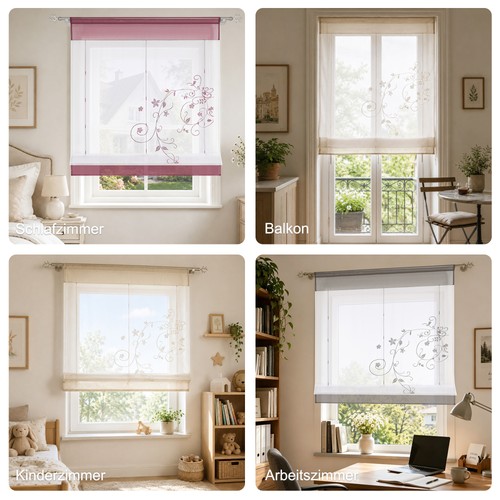 Embroidered net curtains - net,