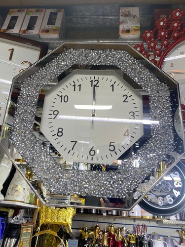 Diamond octagon mirror glass - diamond,
