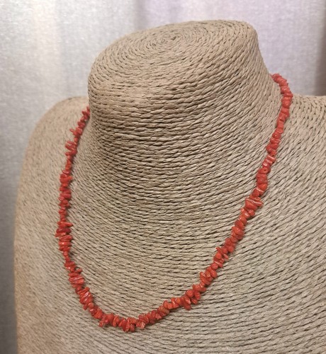 Vintage red coral chips - vintage,