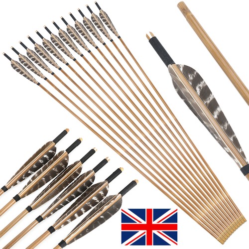 Bamboo arrows feather - bamboo, 5"