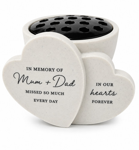 Mum dad memorial grave - &,