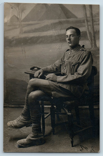 Ww1 british soldier rppc - ww1,