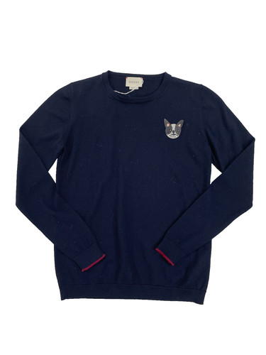 Gucci navy embroidered - navy,