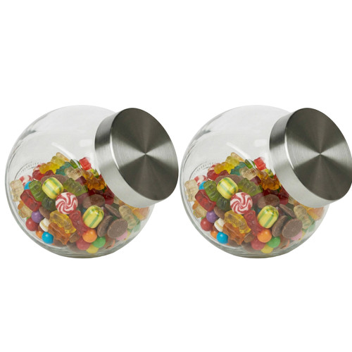 Clear glass sweet jar - clear,