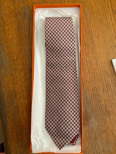 Hermes mens silk tie pale - hermes,