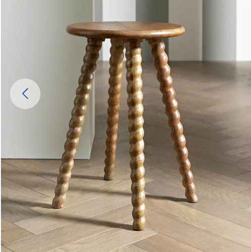 Rona round wooden side table - rona,
