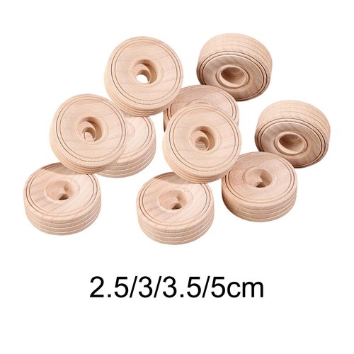 10x slab wooden wheels flat - 10x,