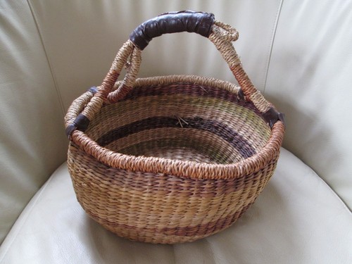 Handwoven african bolga - handwoven, basket