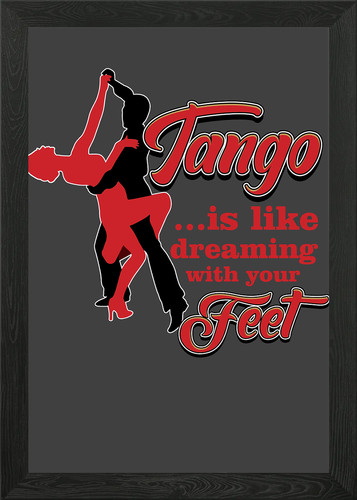 Tango music dancer framed wall - tango,