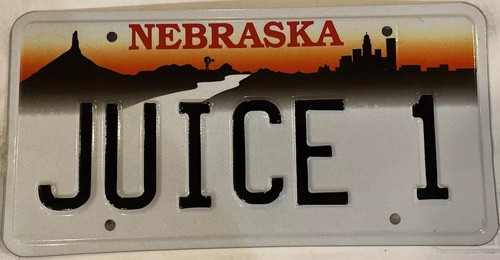 Vanity juice license plate - juice,