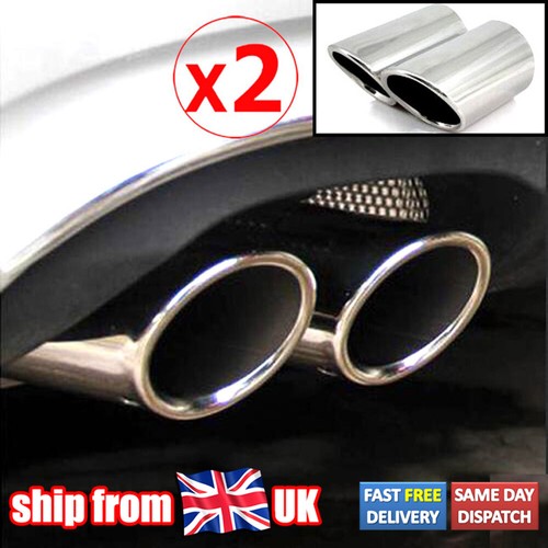 Exhaust muffler tip tail - 2x,
