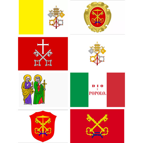 Vatican flag papal states - papal,