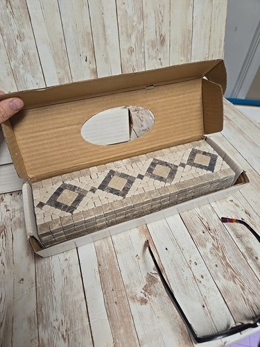 Htf travertine mosaic border - travertine,