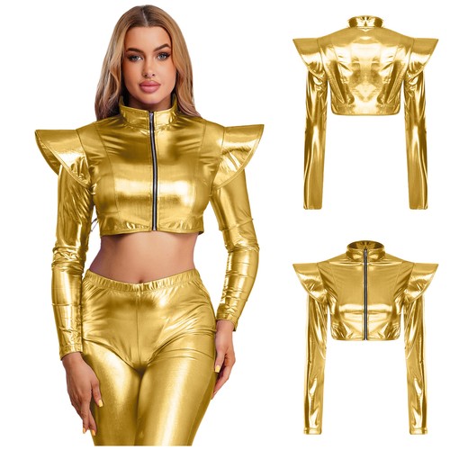 Women metallic jacket long - women's,