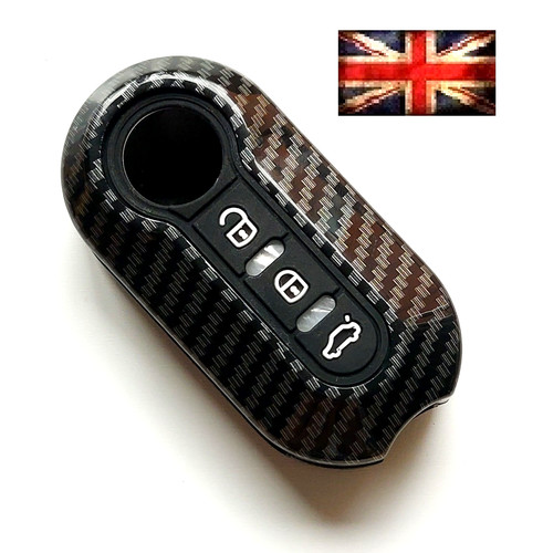 Carbon key cover for fiat - carbon,