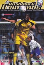 Rushden diamonds v luton - rushden,