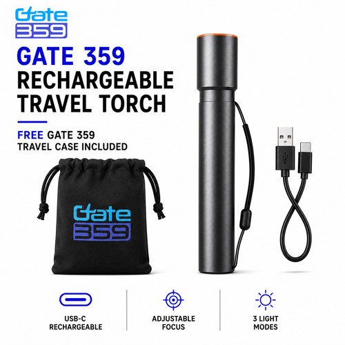 Rechargeable led travel - rechargeable, torch
