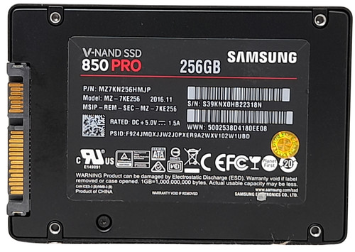 Samsung 850 pro 7ke256 - samsung, mz-7ke256