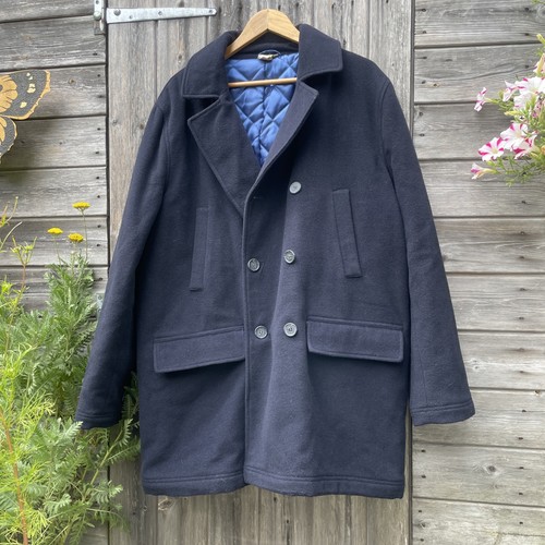 Navy blue wool - wool, cashmere