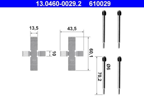 Ate disc brake pad - ate,