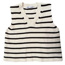 Zara knit black-and-white
