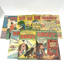 Krazy Comic x9 Bundle 1976-1978 Birdman Button Boy Ape Dot