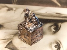 Cat with Sundial Silver Scenes