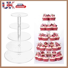 5-Tier Round Acrylic Cupcake