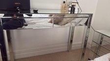 Mirrored Dressing Table And 2 Bedside Cabinets