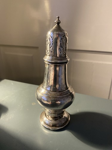 Antique sterling silver - , sugar