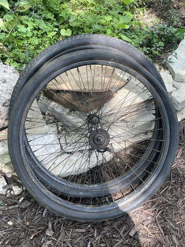 Vtg balloon tire wheels - vtg,