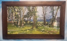 Oil Painting on Board Forest