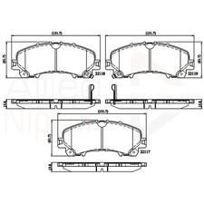 Brake Pads Set For Nissan