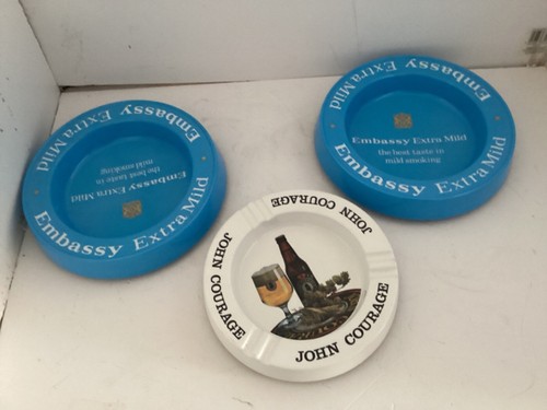 Vintage beer ashtrays embassy - vintage,