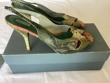 Jamie Mascaro Green Sling Back
