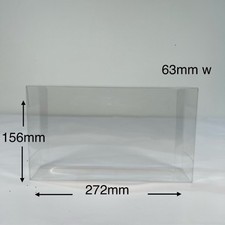 10Pcs Clear Plastic Protector Case Display Box for Figures Used Good