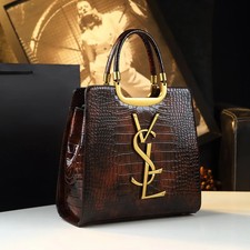Women Crocodile Print Tote Bag Shoulder Crossbody High Grade Luxury Handbag Bags