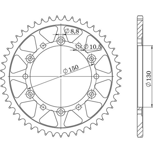 Sunstar steel crown p520 d46 - sunstar, s