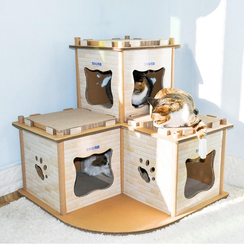 Cardboard cat house for - cat,