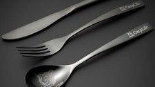 CarpLife Black Etched Cutlery