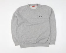 Slazenger Men's Grey Pullover Sweatshirt, Size L