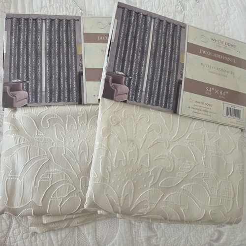 White dove jacquard curtain - dove,